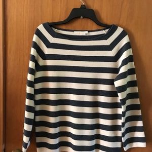 Tory Burch  Gray and White Sweater Size S